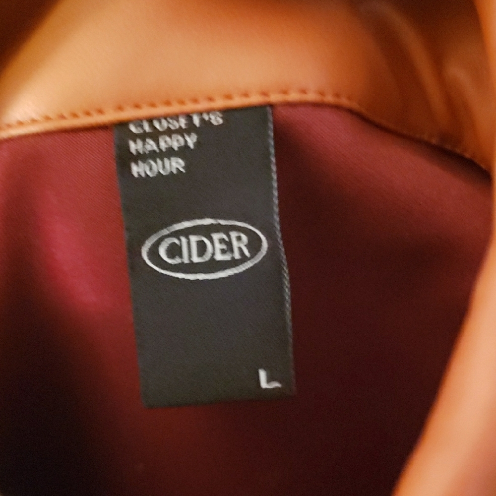 Cider Women's Orange Bomber Jacket - Picture 6 of 6